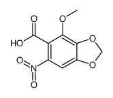 2-methoxy-3,4-methylenedioxy-6-nitrobenzoic acid Structure