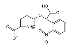 (2S)-2-amino-5-[carboxy-(2-nitrophenyl)methoxy]-5-oxopentanoate结构式