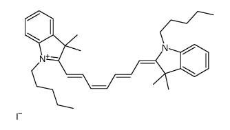 dipentyl-3,3,3',3'-tetramethylindocarbocyanine结构式