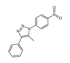 5-methyl-1-(4-nitrophenyl)-4-phenyl-1H-1,2,3-triazole结构式