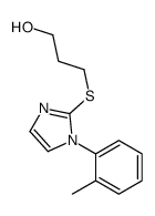 3-[1-(2-methylphenyl)imidazol-2-yl]sulfanylpropan-1-ol Structure