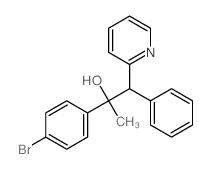 2-Pyridineethanol, a-(4-bromophenyl)-a-methyl-b-phenyl- structure