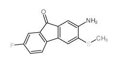 9H-Fluoren-9-one,2-amino-7-fluoro-3-(methylthio)-结构式