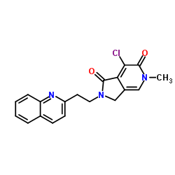 7-chloro-5-methyl-2-(2-(quinolin-2-yl)ethyl)-2,3-dihydro-1H-pyrrolo[3,4-c]pyridine-1,6(5H)-dione picture