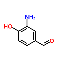 Benzaldehyde,3-amino-4-hydroxy- Structure