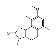 8-methoxy-3,6,9-trimethyl-3a,4,5,9b-tetrahydro-3H-benzo[g][1]benzofuran-2-one结构式