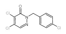 4,5-dichloro-2-[(4-chlorophenyl)methyl]pyridazin-3-one Structure
