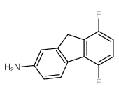 9H-Fluoren-2-amine,5,8-difluoro-结构式