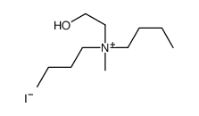 N-Butyl-N-(2-hydroxyethyl)-N-methyl-1-butanaminium iodide Structure