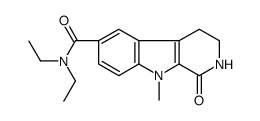 N,N-diethyl-9-methyl-1-oxo-3,4-dihydro-2H-pyrido[3,4-b]indole-6-carboxamide Structure