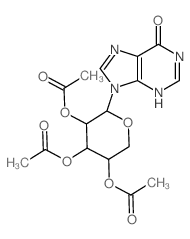 Hypoxanthine, 9-b-D-arabinopyranosyl-,2',3',4'-triacetate (8CI) picture