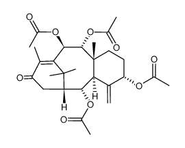 (1R)-2α,5α,9α,10β-Tetraacetoxytaxa-4(20),11-diene-13-one structure