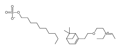 2-[2-(6,6-dimethylbicyclo[3.1.1]hept-2-en-2-yl)ethoxy]triethylammonium decyl sulphate Structure