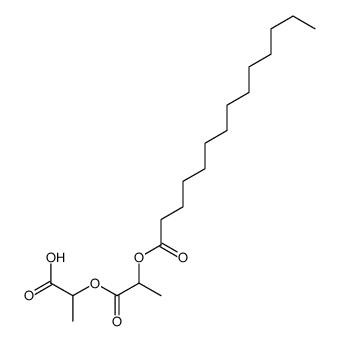 2-(2-tetradecanoyloxypropanoyloxy)propanoic acid Structure