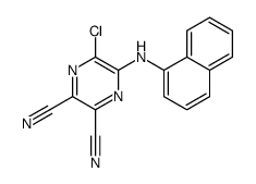 5-chloro-6-(naphthalen-1-ylamino)pyrazine-2,3-dicarbonitrile Structure