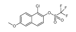 1-chloro-2-trifluoromethylsulphonyloxy-6-methoxynaphthalene结构式