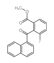 methyl 3-fluoro-2-(naphthalene-1-carbonyl)benzoate结构式