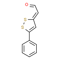 (5-Phenyl-3H-1,2-dithiol-3-ylidene)acetaldehyde结构式