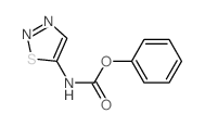 Carbamicacid, 1,2,3-thiadiazol-5-yl-, phenyl ester (9CI) Structure
