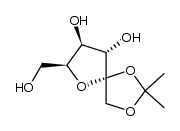 1,2-O-isopropylidene-L-sorbofuranose Structure