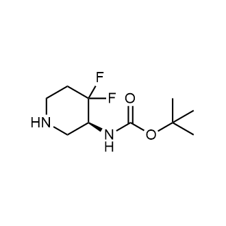 (S)-(4,4-二氟哌啶-3-基)氨基甲酸叔丁酯结构式