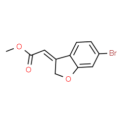 Methyl 2-(6-Bromobenzofuran-3(2H)-ylidene)acetate Structure