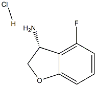 (R)-4-fluoro-2,3-dihydrobenzofuran-3-amine hydrochloride structure