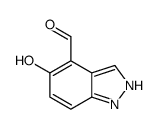 5-羟基-1H-吲唑-4-甲醛结构式