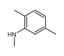 2,5-dimethyl-N-methylaniline结构式