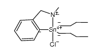 [2-(N,N-dimethylaminomethyl)phenyl]di-n-butyltin(IV) chloride Structure