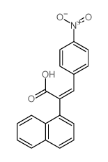 1-Naphthaleneaceticacid, a-[(4-nitrophenyl)methylene]- Structure