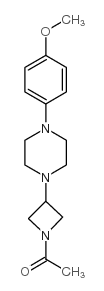 N-Acetyl-3-(4-(p-methoxyphenyl)piperazinyl)azetidine Structure