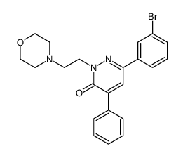 6-(3-bromophenyl)-2-(2-morpholin-4-ylethyl)-4-phenylpyridazin-3-one Structure