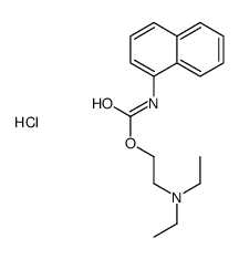 diethyl-[2-(naphthalen-1-ylcarbamoyloxy)ethyl]azanium,chloride Structure