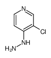 3-Chloro-4-hydrazino-pyridine结构式
