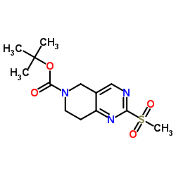 tert-Butyl 7,8-dihydro-2-(methylsulfonyl)pyrido[4,3-d]pyrimidine-6(5H)-carboxylate picture