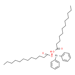 Bis(lauroyloxy)diphenylplumbane结构式