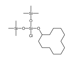 chloro-cyclododecyloxy-bis(trimethylsilyloxy)silane结构式