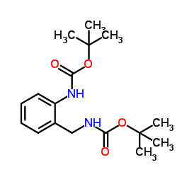 2-Boc-氨基苄基氨基甲酸叔丁酯结构式