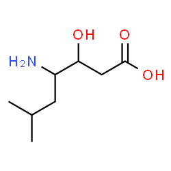 4-Amino-3-hydroxy-6-methylheptanoic acid Structure