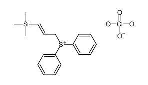 diphenyl(3-trimethylsilylprop-2-enyl)sulfanium,perchlorate结构式