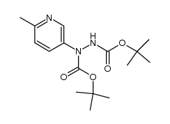 di-tert-butyl 1-(6-methylpyridin-3-yl)hydrazine-1,2-dicarboxylate Structure