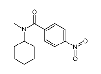 N-cyclohexyl-N-methyl-4-nitrobenzamide Structure