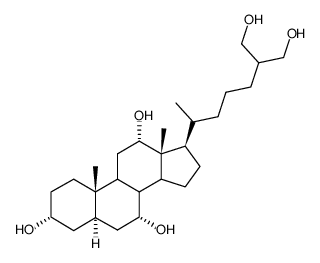 cholestane-3,7,12,26,27-pentol structure