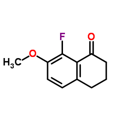 8-fluoro-7-Methoxy-3,4-dihydronaphthalen-1(2H)-one结构式