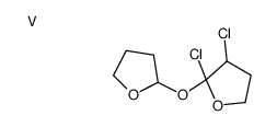 2,3-dichloro-2-(oxolan-2-yloxy)oxolane,vanadium Structure