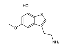 5-Methoxy-3-(β-aminoaethyl)-benzo[b]thiophen-Hydrochlorid结构式