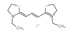 Thiazolium,3-ethyl-2-[3-(3-ethyl-2-thiazolidinylidene)-1-propen-1-yl]-4,5-dihydro-, iodide(1:1)结构式