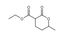 6-methyl-2-oxo-tetrahydro-pyran-3-carboxylic acid ethyl ester Structure