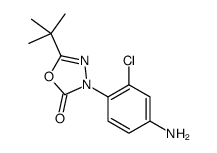 3-(4-amino-2-chlorophenyl)-5-(1,1-dimethylethyl-1,3,4-oxadiazol-2(3H)-one结构式